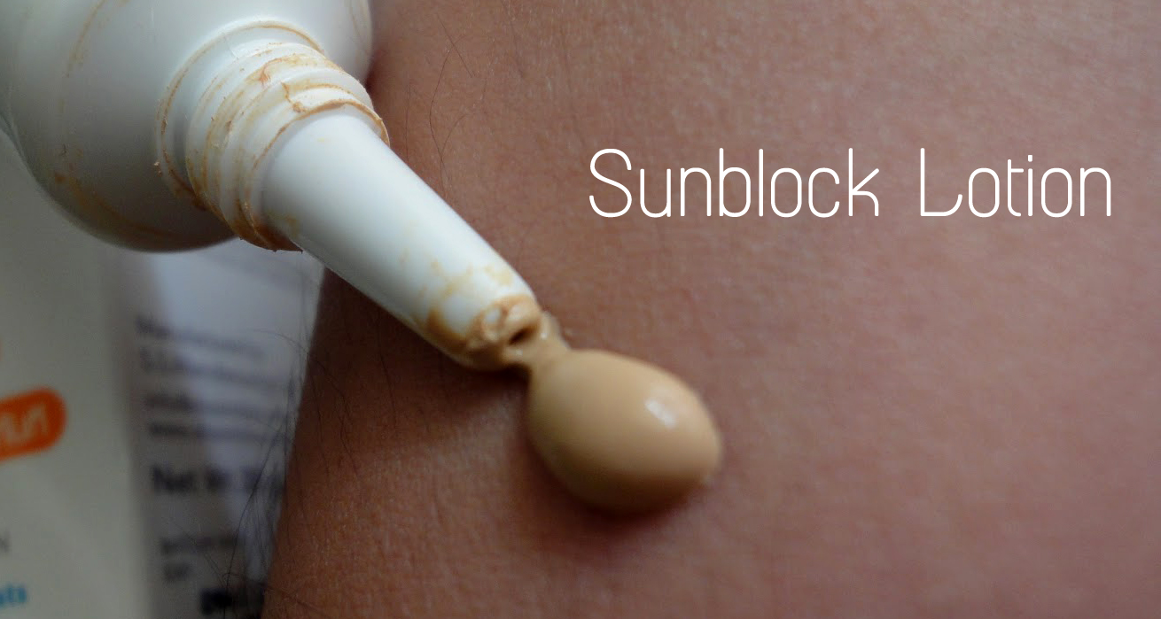 sunblock lotion